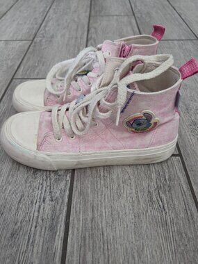 Zara Disney Stitch Girls Pink Tie Dye High Top Sneakers Girls Size 36 EU 4 US